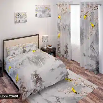 ست اتاق خواب طرح منظره کد 3491