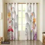 پرده طرح فلامینگو و گل کد 3944