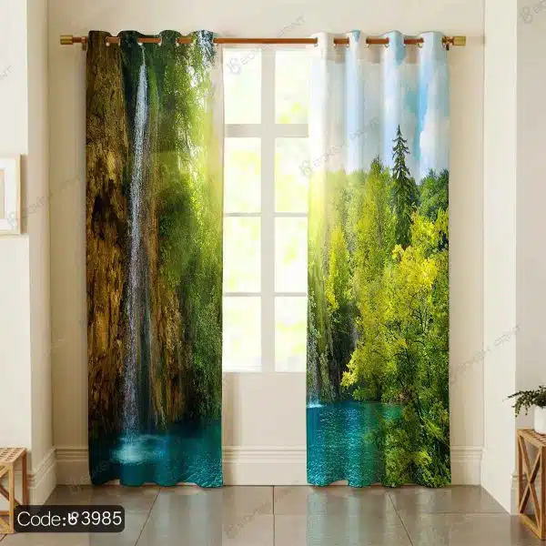 پرده پانچ منظره آبشار کد 3985
