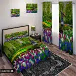 ست اتاق خواب طرح منظره گل لاله و آسیاب بادی کد 4146