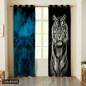 پرده پانچ طرح ببر کد 4425