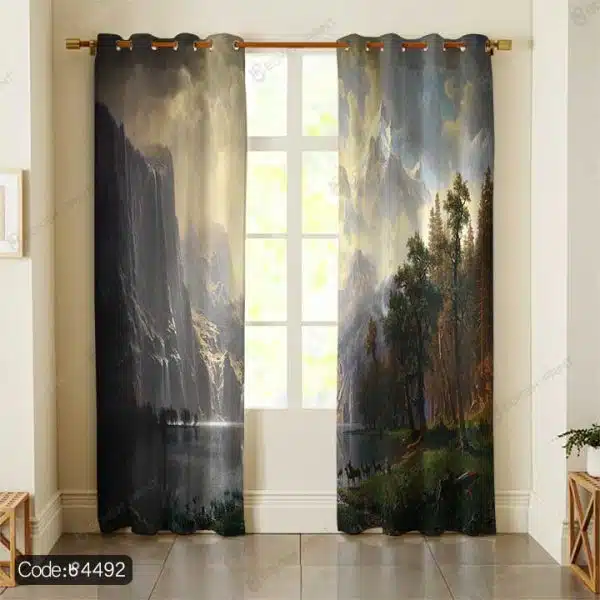 پرده پانچ طرح منظره کد 4492