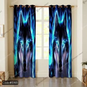 پرده طرح گرگ کد 5165