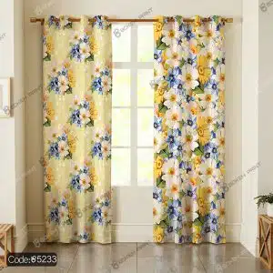 پرده پانچ گل و شکوفه کد 5233