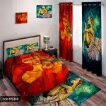 ست اتاق خواب طرح نقاشی فانتزی کد 5310