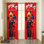 پرده پانچ دختر کفشدوزکی کد 5371