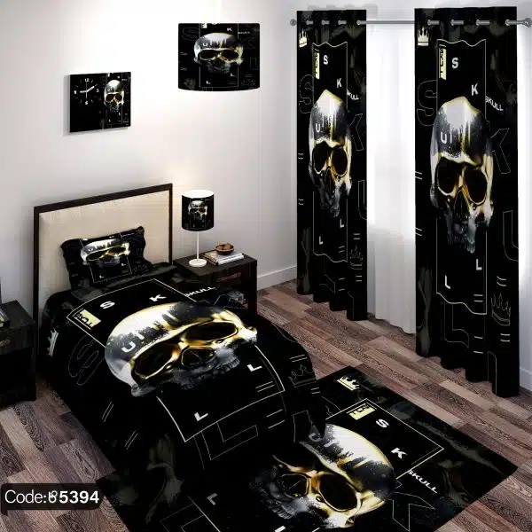 ست اتاق خواب طرح جمجمه کد 5394
