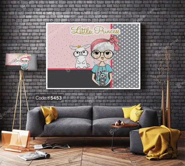 تابلو دختر خجالتی کد 5453