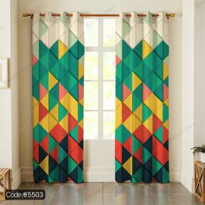 پرده طرح هندسی کد 5503