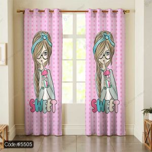 پرده طرح دختر کد 5505