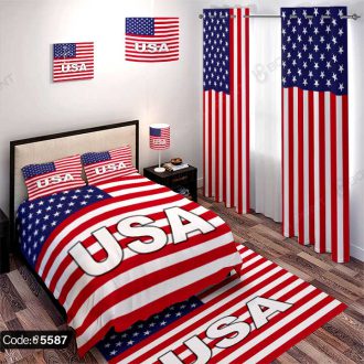 ست اتاق خواب پرچم آمریکا کد 5587