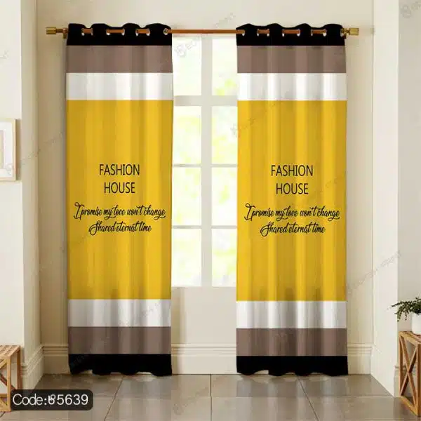 پرده طرح Fashion House کد 5639