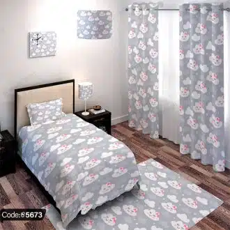 ست اتاق خواب کودک طرح ابر و ستاره کد 5673