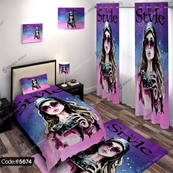 ست اتاق خواب طرح دختر My Style کد 5674