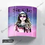 دیوار کوب طرح دختر My Style کد 5674