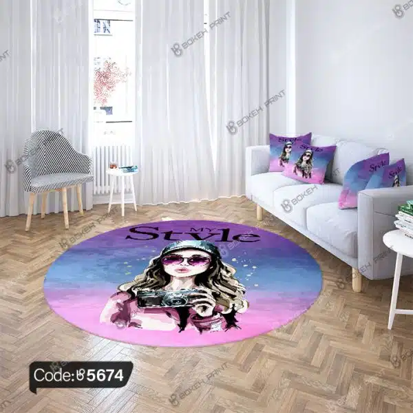 فرشینه طرح دختر My Style کد 5674