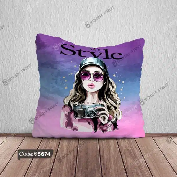 کوسن طرح دختر My Style کد 5674