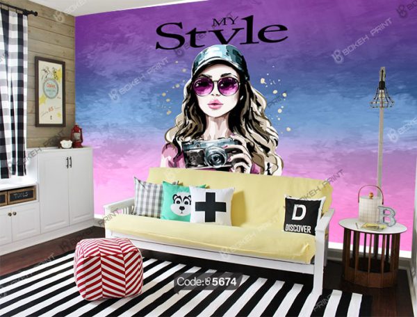 پوستر طرح دختر My Style کد 5674