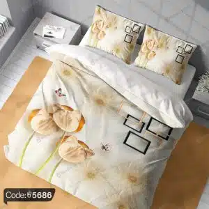 روتختی گل و پروانه سه بعدی کد 5686