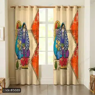 پرده کاشی زن کد 5689