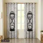 پرده طرح ساعت شنی کد 5710