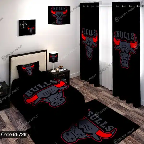 ست اتاق خواب طرح گاو | Bulls کد 5726