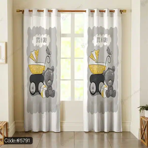 پرده خرس و کالسکه کد 5791