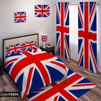 ست اتاق خواب طرح پرچم انگلیس کد 5834