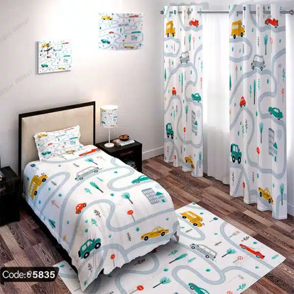 ست اتاق خواب کودک طرح ماشین کد 5835