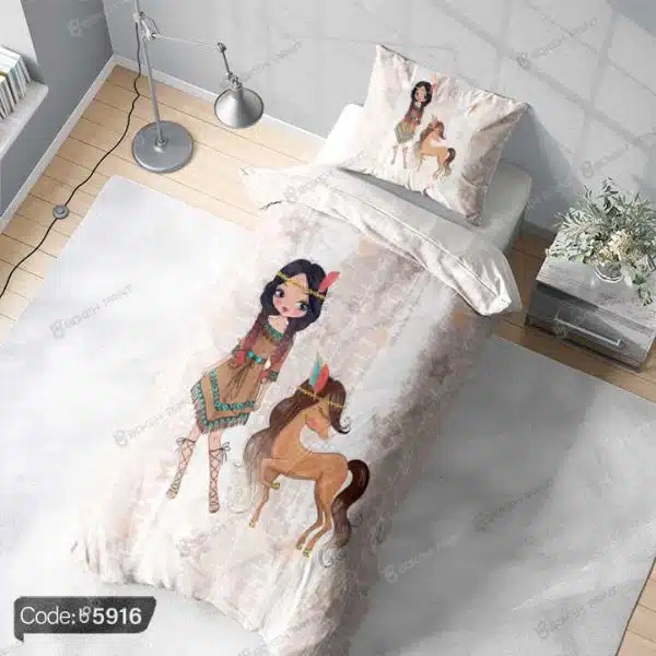 روتختی دختر سرخ پوست و اسب کد 5916