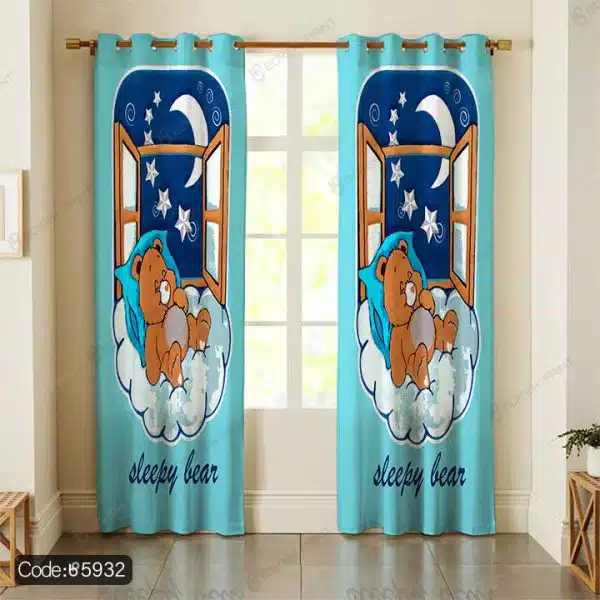 پرده طرح خرس کد 5932