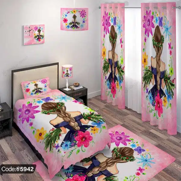 ست اتاق خواب دخترانه کد 5942