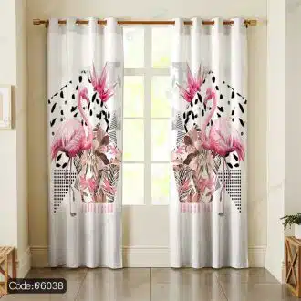 پرده پانچ طرح فلامینگو کد 6038