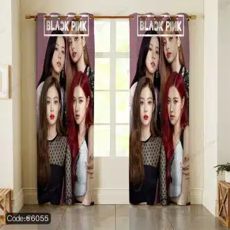 پرده Black Pink بلک پینک کد 6055