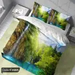 روتختی سه بعدی منظره آبشار کد 3985