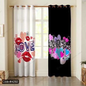 پرده طرح لاو و پرنسس کد 4292