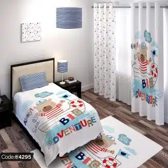 ست اتاق طرح کارتون خرس و قایق کد 4295