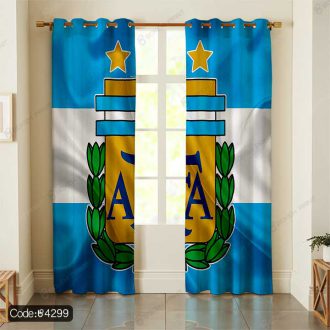 پرده طرح پرچم کشور آرژانتین کد 4299