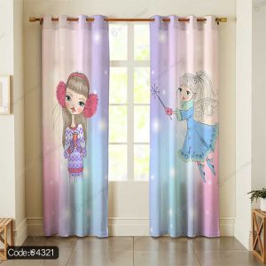 پرده چاپی دختر خجالتی کد 4321