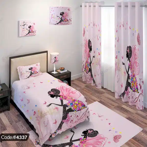 ست اتاق طرح دختر و پروانه کد 4337