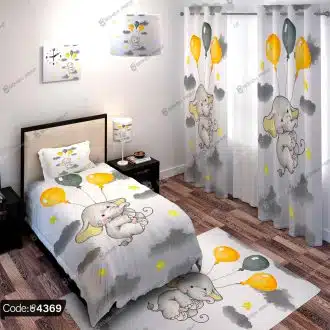 ست اتاق خواب کودک طرح فیل کد 4369