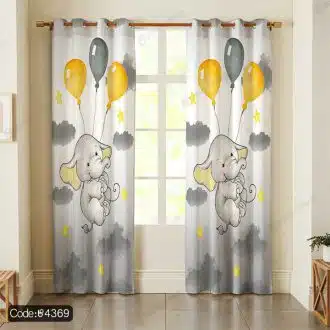 پرده کودک طرح فیل کد 4369