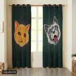 پرده طرح کارتون گربه کد 4378