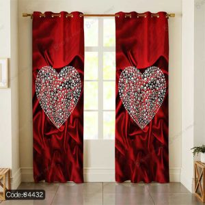 پرده پانچ طرح قلب کد 4432