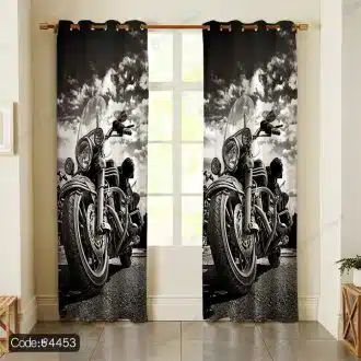 پرده طرح موتور سیکلت کد 4453