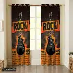 پرده طرح گیتار راک کد 4459