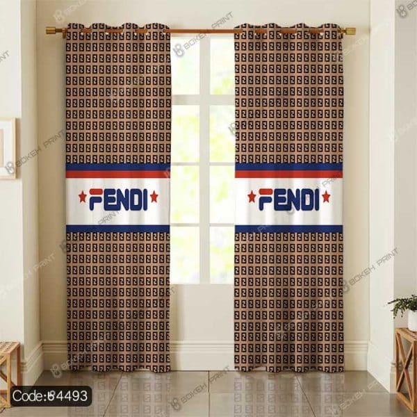 پرده طرح FENDI ستاره کد 4493