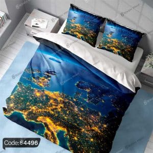 رو تختی طرح کره ی زمین کد 4496