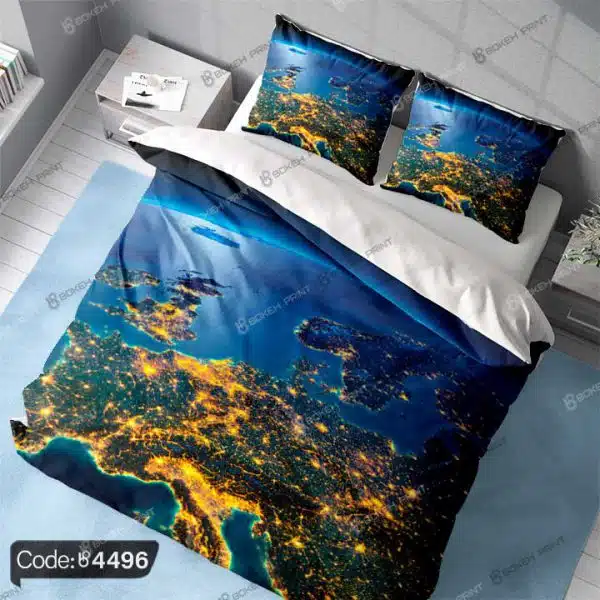 رو تختی طرح کره ی زمین کد 4496 رو تختی طرح کره ی زمین کد 4496