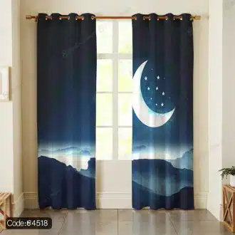 پرده طرح ماه و ستاره کد 4518
